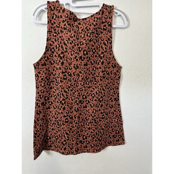 Torrid Orange Leopard V Neck Foxy Tank Top Size Large (0) - Picture 5 of 7